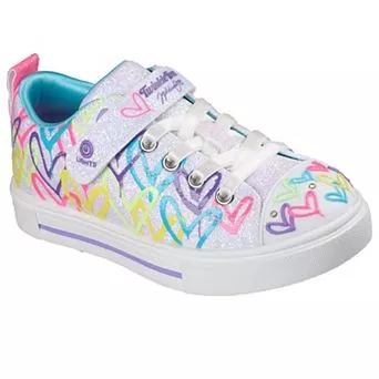 Skechers® Twinkle Toes Twinkle Sparks Love Medley Little Kid Girls Light-Up Sneakers