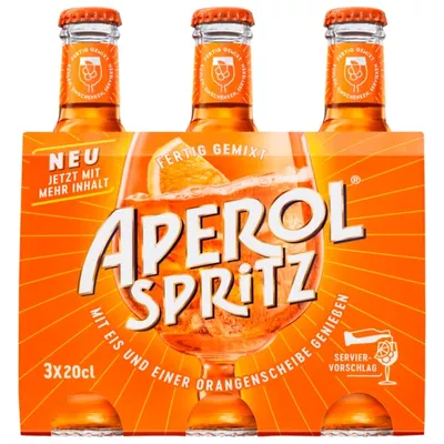 Aperol Spritz fertig gemixt 3x0,2l