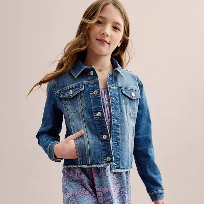 Girls 6-20 SO® Essential Denim Jacket in Regular & Plus Size
