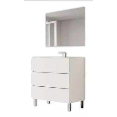 CONJUNTO MUEBLE DE BAÑO CENTRUM BLANCO 80,5X45CM