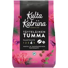 Kulta Katriina Täyteläinen tumma papukahvi RAC 425g