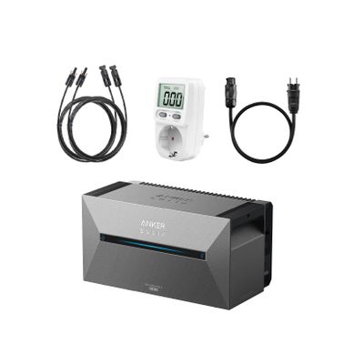 Anker SOLIX Solarbank 2 E1600 PRO, 1.6kWh Akkukapazität, IP65, 6000 Ladezyklen, LFP Akku, Kompatibel mit 99% der Balkonkraftwerke, Plug&Play in 5 Min