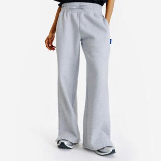 DECATHLON Pantaloni donna ELEMENTALS regular fit felpati grigio melange