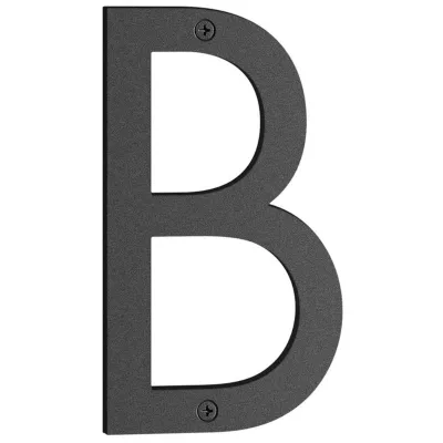 Beslagsboden, Husbogstav B, Nordic, mat sort, 160 mm