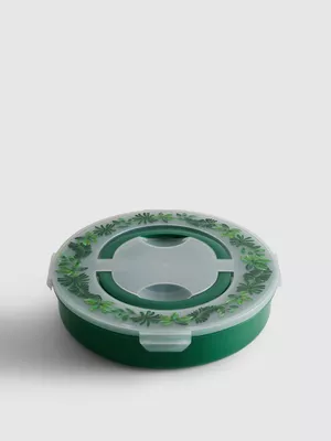 Bandeja para servir con 4 posiciones con tapa