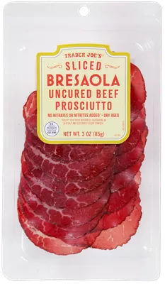 Sliced Bresaola Uncured Beef Prosciutto