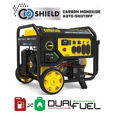 Champion Power Equipment 10,625-Watt Electric Start Dual Fuel Home Backup Portable Generator with CO Shield