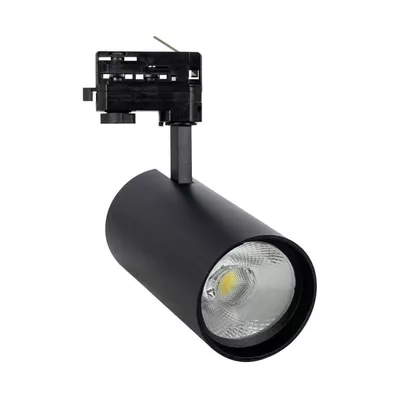FOCO DE CARRIL LED TRIFÁSICO 30W NEGRO