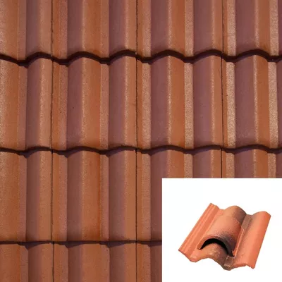 TEJA HORMIGÓN DE VENTILACIÓN GREDOS ROJO