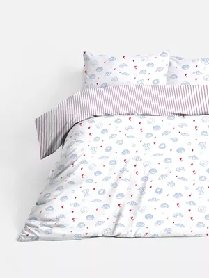 Set de funda nórdica superking con motivos de brunch