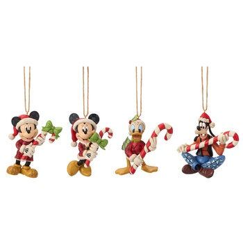 Jim Shore Licensed Hand-Painted Holiday Ornament Set 4 Piece