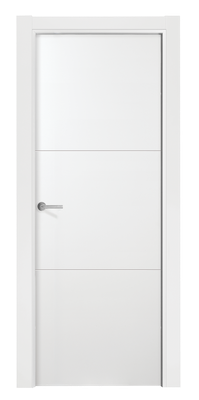 PUERTA INTERIOR EN BLOCK LACADA BLANCA 3C 70,5 CM DERECHA