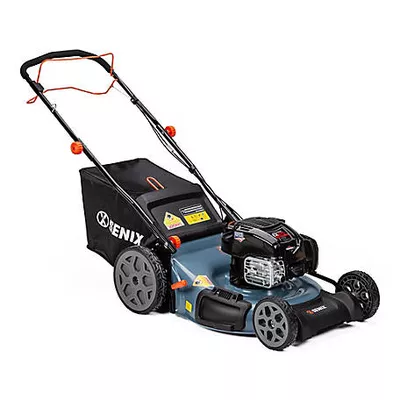 Senix 22 in. 163cc 4-Cycle Gas-Powered RWD Self-Propelled Lawn Mower, 3-In-1, 1-Step Start, One Lever Height Adjustment