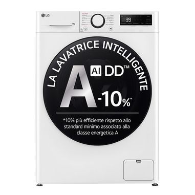 LG F4WR6010AGW Lavatrice 10kg AI DD, Serie R5, Cla...