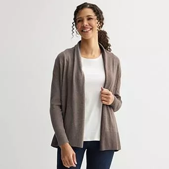 Women's Croft & Barrow® The Extra Soft Closureless Cardigan