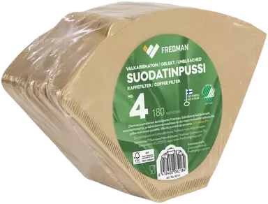 Fredman suodatinpussi No 4 valkaisematon 180kpl