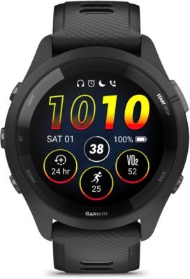 Garmin - Montre Connectée  Forerunner 265 Music Noire / Gris Amoled Gps Ip6x
