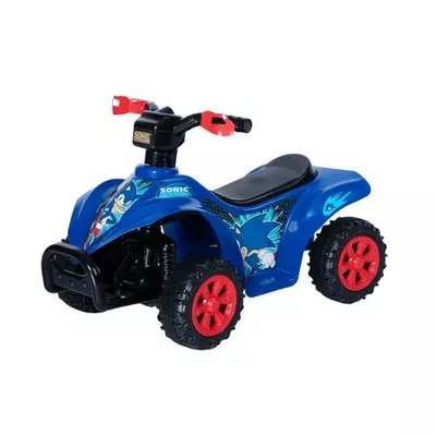 Sonic ATV Quad, 6V Battery Powered Ride On for Kids Ages 1.5+, Blue