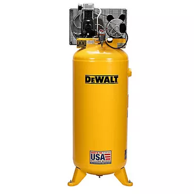 DEWALT 3.7 HP 60 gal. 1-Stage 155 PSI Stationary Electric Air Compressor, 155 PSI