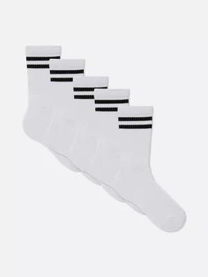 Pack de 5 pares de calcetines altos a rayas