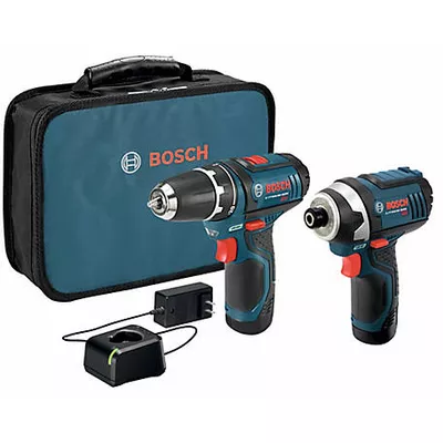Bosch Cordless 12V Max Tool Combo Kit with Two 2.0 Ah Batteries, 2 pc.
