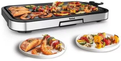 Plancha électrique TEFAL GIANT XL CB631D10 gris à poser, 55x30.4 cm