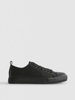 Zapatillas de caña baja de piel sintética