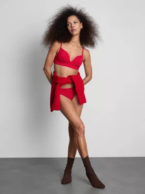 Conjunto de ropa interior sin costuras con relleno