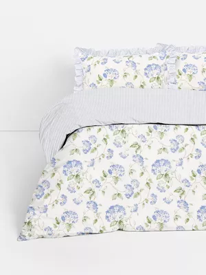 Juego de funda nórdica para cama king size de flores