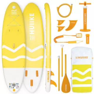 Tavola Sup Gonfiabile Adulti Accessori Premium, HUIIKE, Giallo, Alta Stabilità