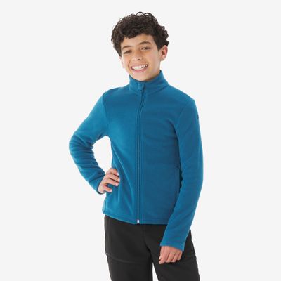 QUECHUA Dětská fleecová mikina na zip MH 100 7–15 let