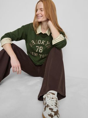 Jersey de punto con cuello redondo