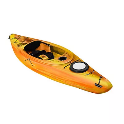 Sun Dolphin Simcoe 10.4, Sit-in Recreational Kayak with Paddle, Tequila Sunrise
