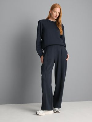 Pantalones de chándal rectos con mucho algodón
