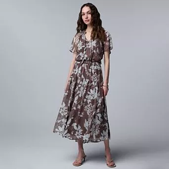 Women's Simply Vera Vera Wang Flowy Maxi Dress