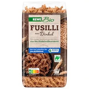 REWE Bio Fusilli Vollkorn Dinkel 500g