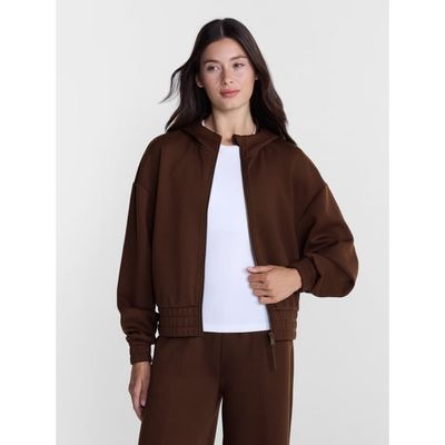 Avia Women's ScubaKnit Cropped Zip Hoodie, Sizes XS-XXXL
