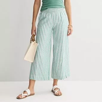 Women's Sonoma Goods For Life® Pull-On Linen Blend Pants