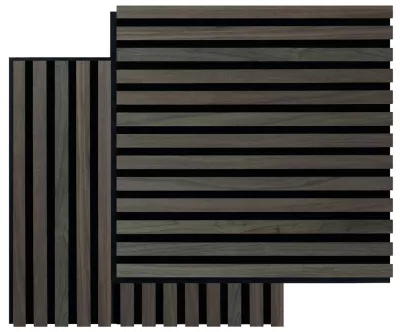 FibroTech, Akustikpanel, Square, valnød, 22x520x520 mm