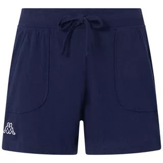 KAPPA pantaloncini da donna in cotone blu da fitness