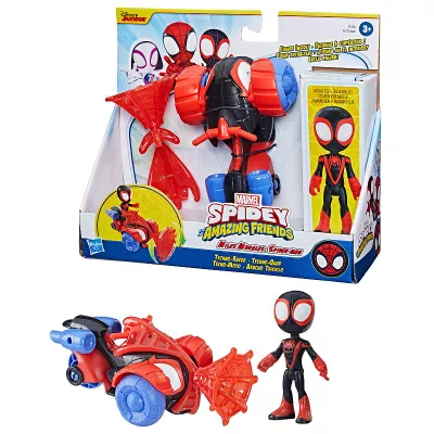 Marvel Spidey & His Amazing Friends Miles Morales: Spider-Man Techno Racer Set by Hasbro
