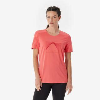 QUECHUA T-shirt trekking donna MH500 rosa