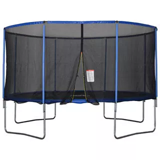 HOMCOM HOMCOM Tappeto Elastico trampolino con Rete e Bordo Imbottito Φ426 x 269cm
