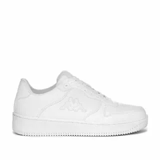 KAPPA sneakers da uomo e donna in poliestere bianco da fitness