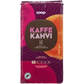 Coop kahvi vaalea paahto suodatinjauhatus 500 g