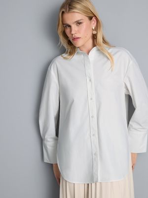Camisa de popelina de algodón puro