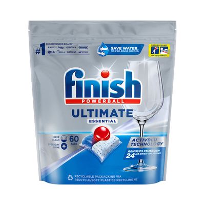 Finish Ultimate Essential Powerball Dishwashing Tablets Original 60pk