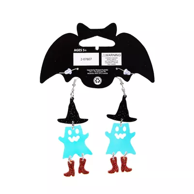 Halloween Earrings Ghost + Hat Boots