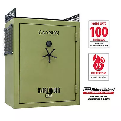 New!  Cannon 100 Gun 35.17 cu. ft. Electronic UL Lock Overlander Plus Gun Safe, 5 Spoke Handle, 75 min. Fire Rating