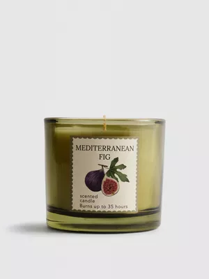 Vela aromática frutal en tarro de vidrio